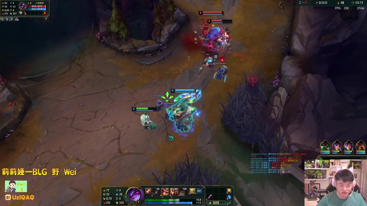 撞车小Wei，乌兹小炮22杀拿下MVP！一场游戏三个三杀：小炮就是爽